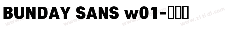 BUNDAY SANS w01字体转换